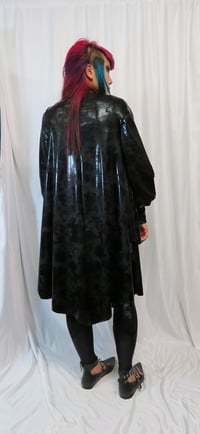 Image 3 of Antique Foil Black Bishop Sleeve dress