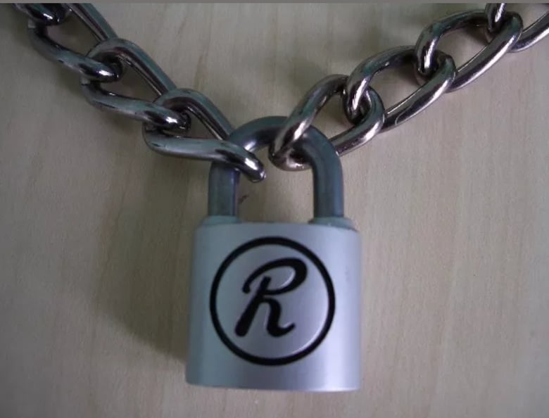 Image of Sid vicious ' R' Rabbit Padlock & Chain