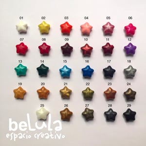 Image of Minilacre de colores en forma de estrella