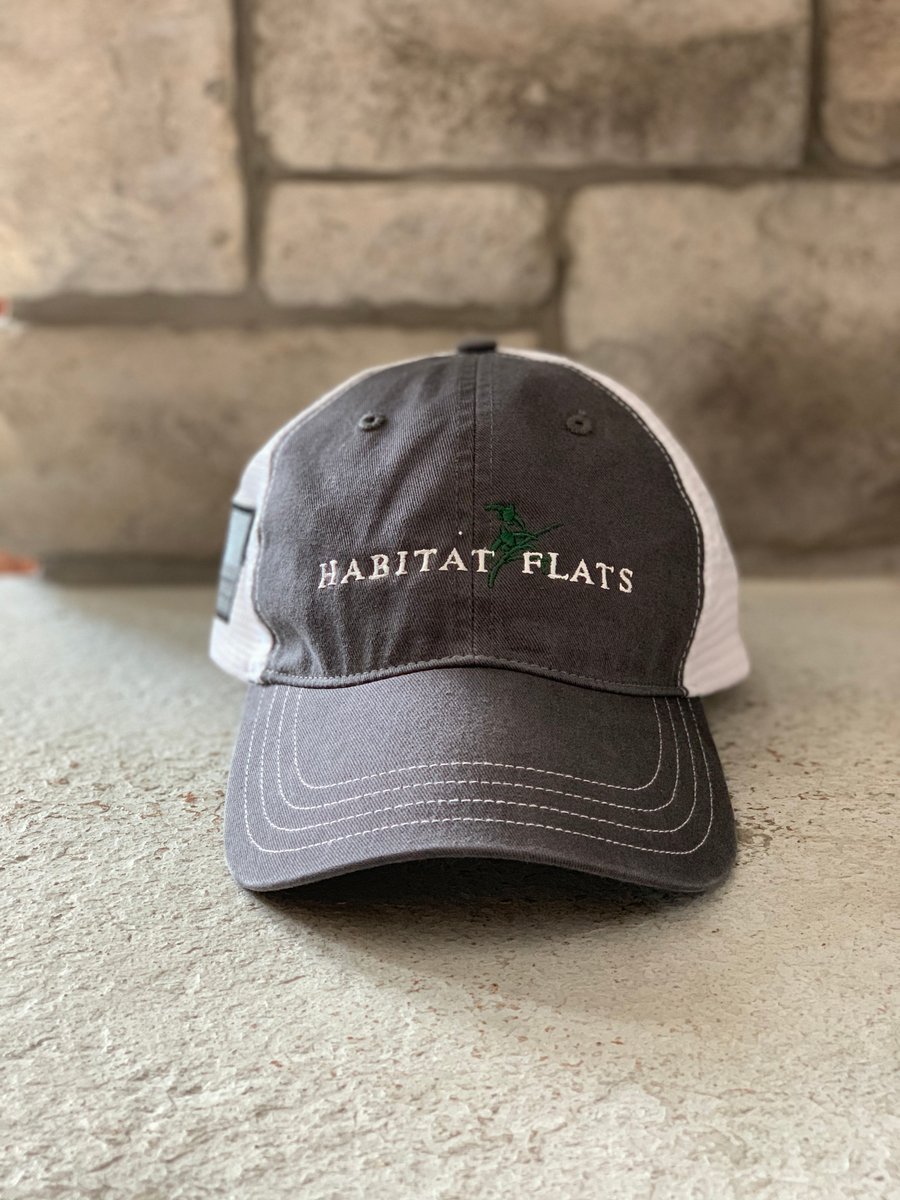 Image of Habitat Flats Richardson Charcoal/White Hat