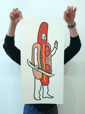 Image of Chicago Hotdog Screen Print