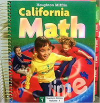 Teacher Edition 1st Grade Houghton Mifflin California Mathematics