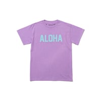 Image 1 of ALOHA TEE LILAC AND BABY BLUE 