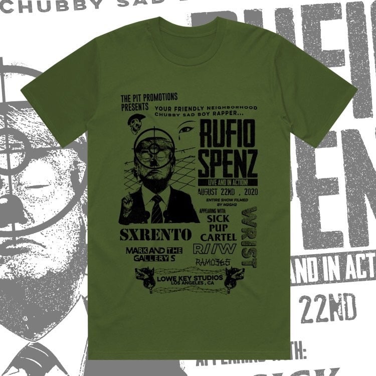 Image of Rufio Spenz LA Punk Rock Flyer T-shirt 