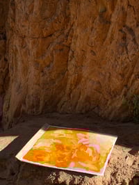 Image 4 of creature body, fading light, glowing rock