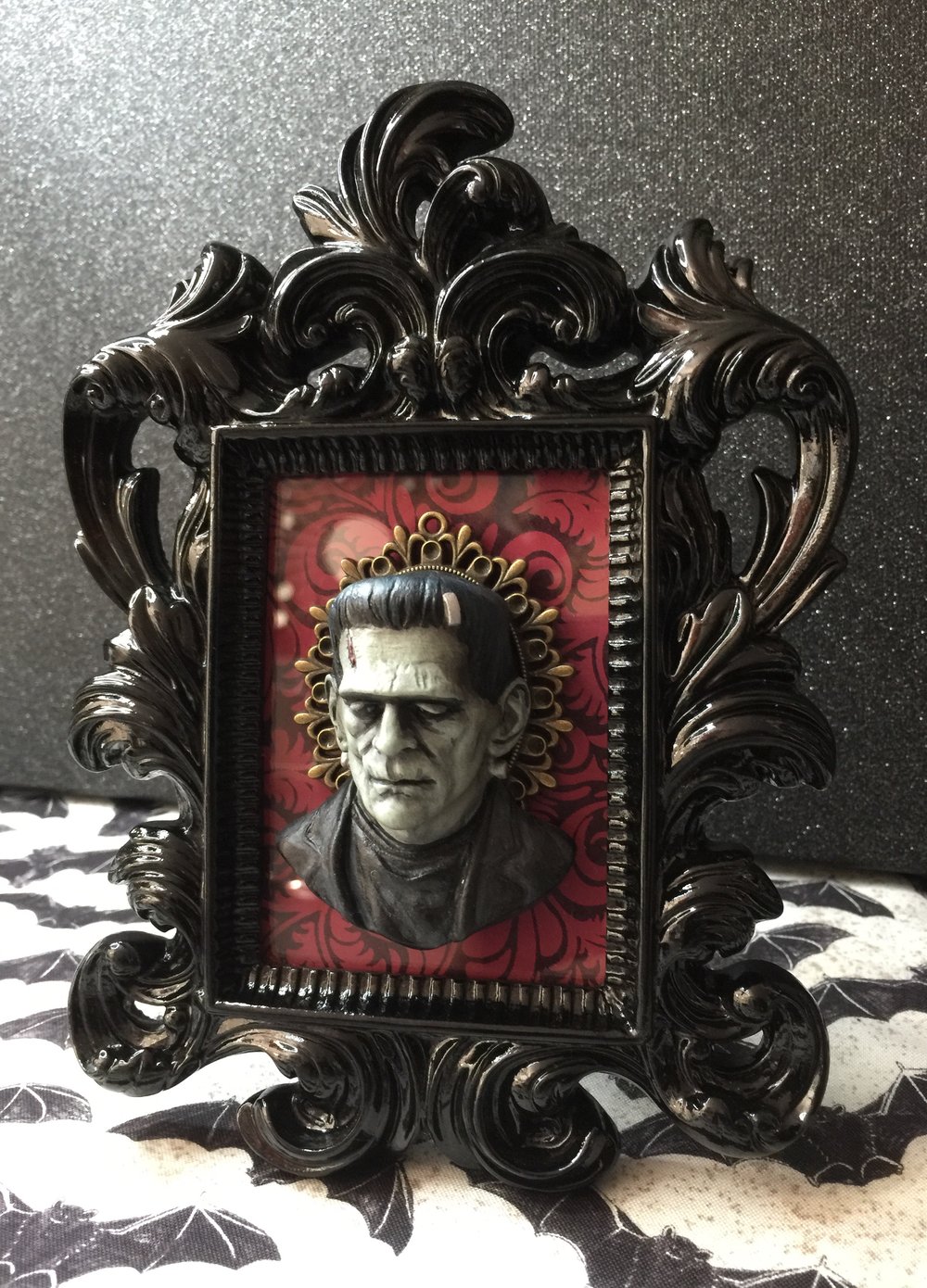 Minty Green Edition Frankenstein in Color Framed Art