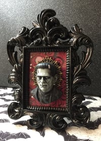 Image 2 of Minty Green Edition Frankenstein in Color Framed Art