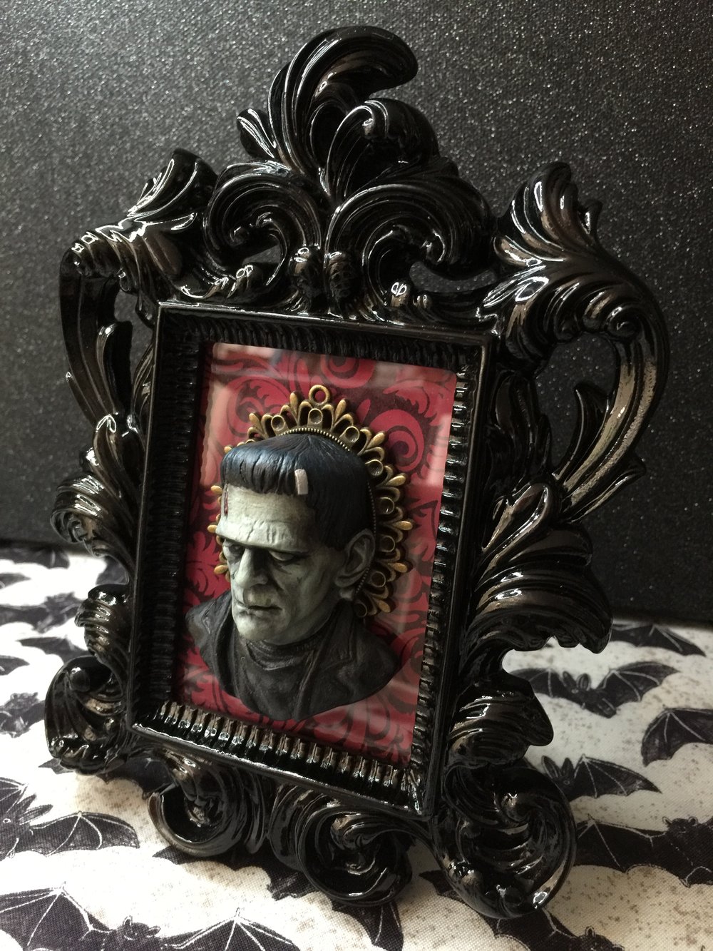 Minty Green Edition Frankenstein in Color Framed Art