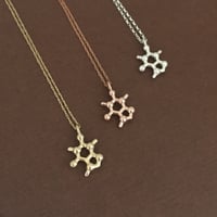 Image 1 of tiny caffeine necklace