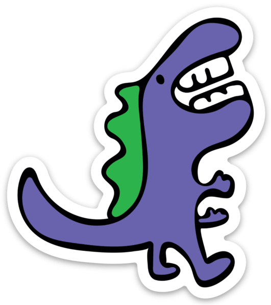 Image of Purple Dino Magnet