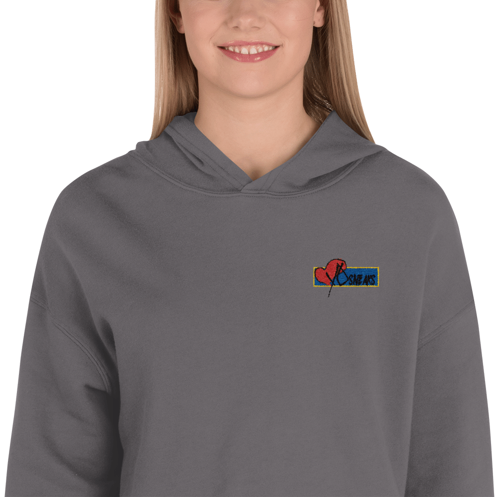 Download Cropped Hoodie Embroidered logo | iheartyosneaks merch