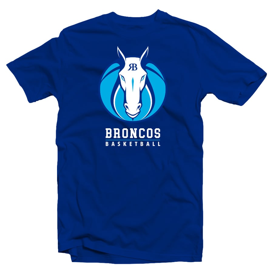 Image of Bronco Basketball Royal Heather T-shirt