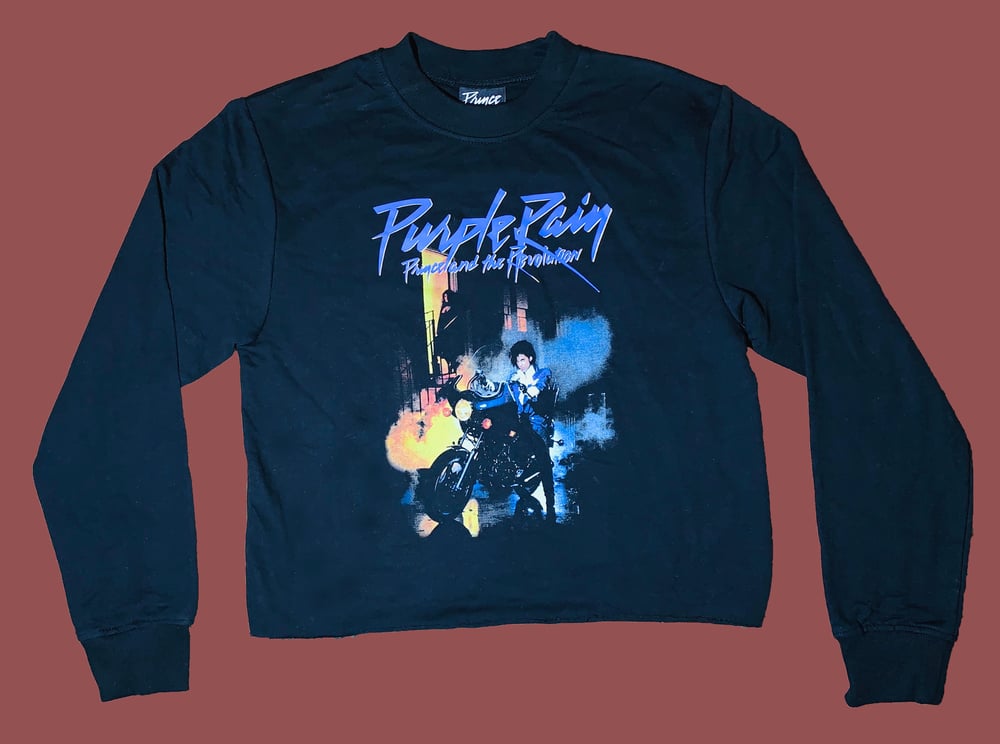 Image of (S) PURPLE RAIN PRINCE CREWNECK