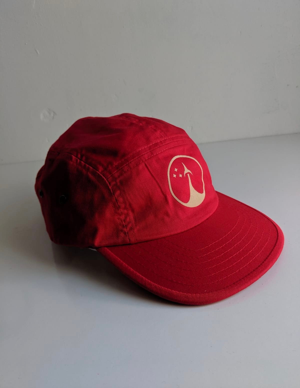 Image of Red Five Panel Cap