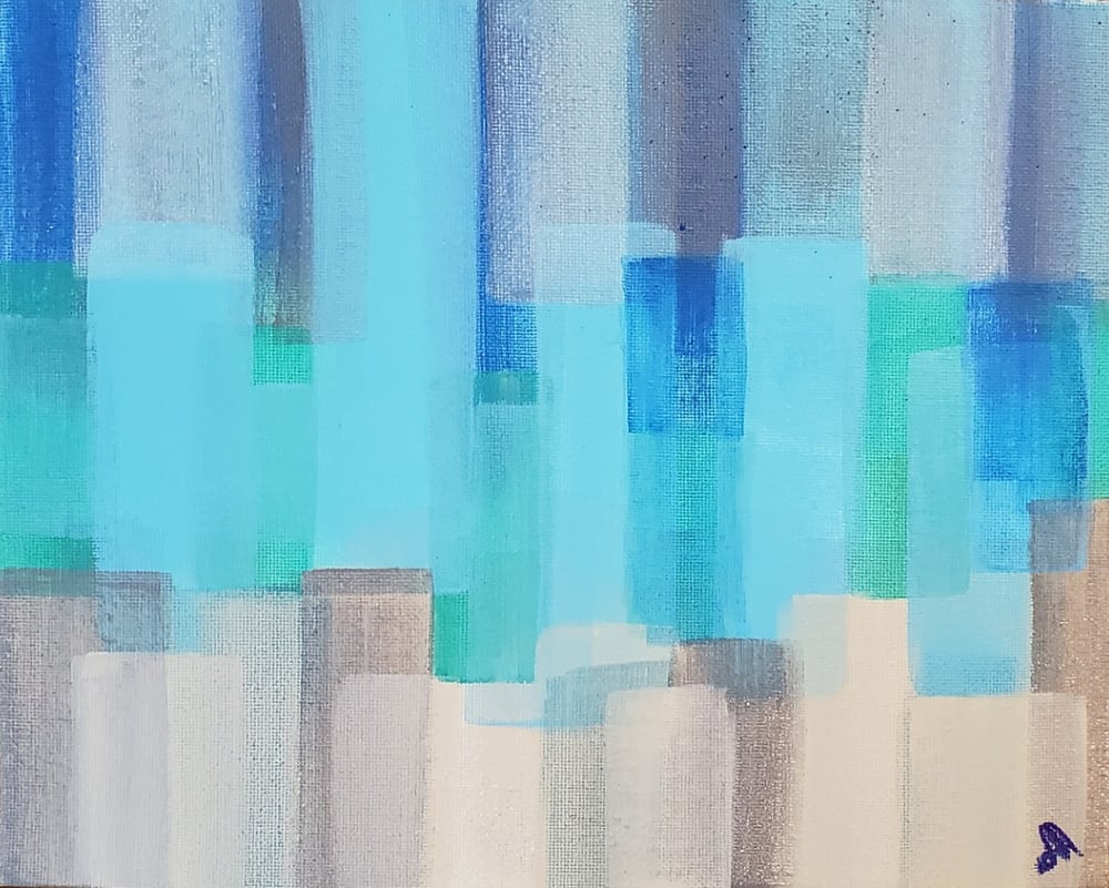 Image of RI/ Rainy day on a beach (8" × 10")