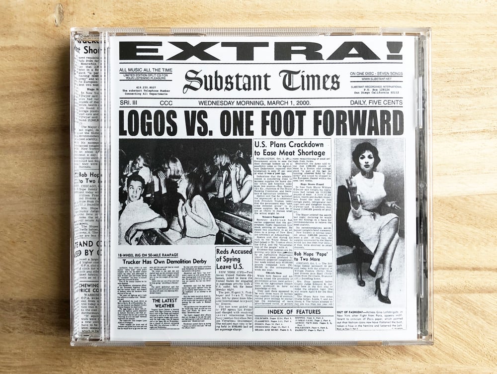 Image of Logos VS One Foot Forward - EP (2000)