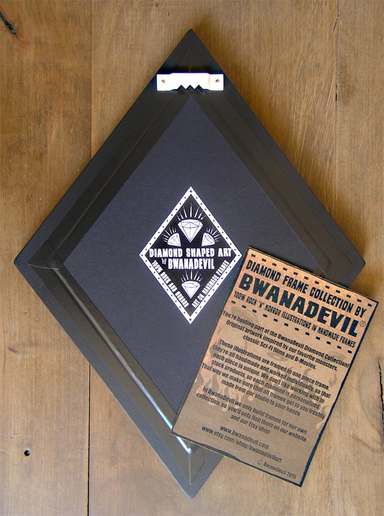 Image of The Maitlands from Beetlejuice. Recently Deceased Diamond framed print