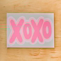 XOXO Shadow Greeting Card