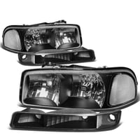 Image 1 of 99-06 SIerra/Yukon Black Clear Headlights 