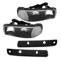 Image 2 of 99-06 SIerra/Yukon Black Clear Headlights 