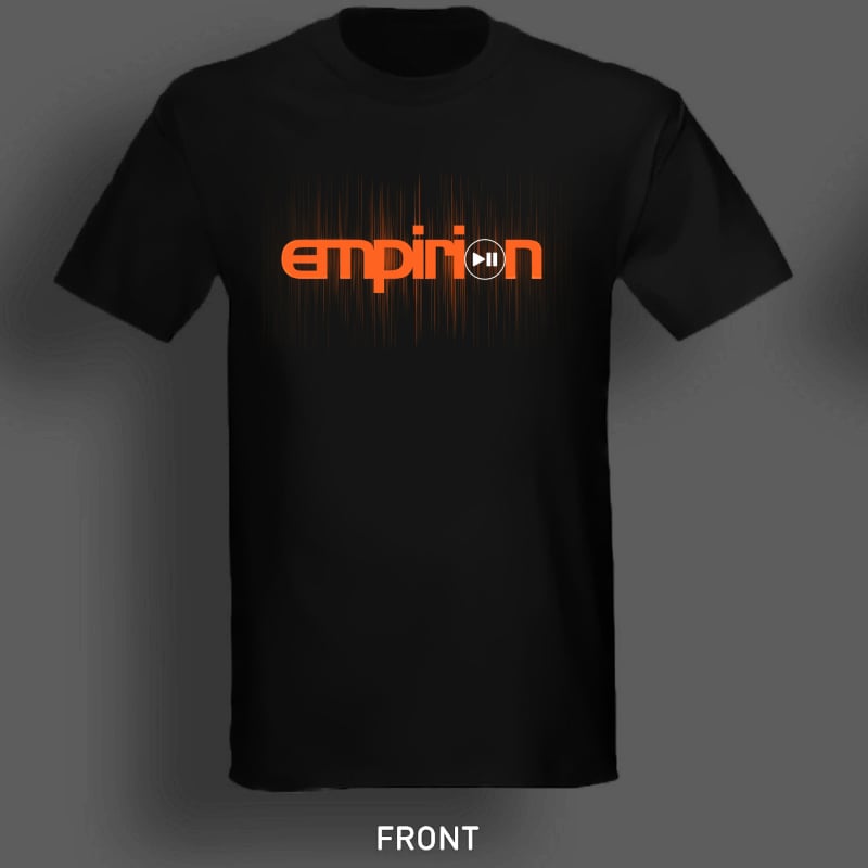 Image of Empirion "RESUME" t-shirt black/orange logo