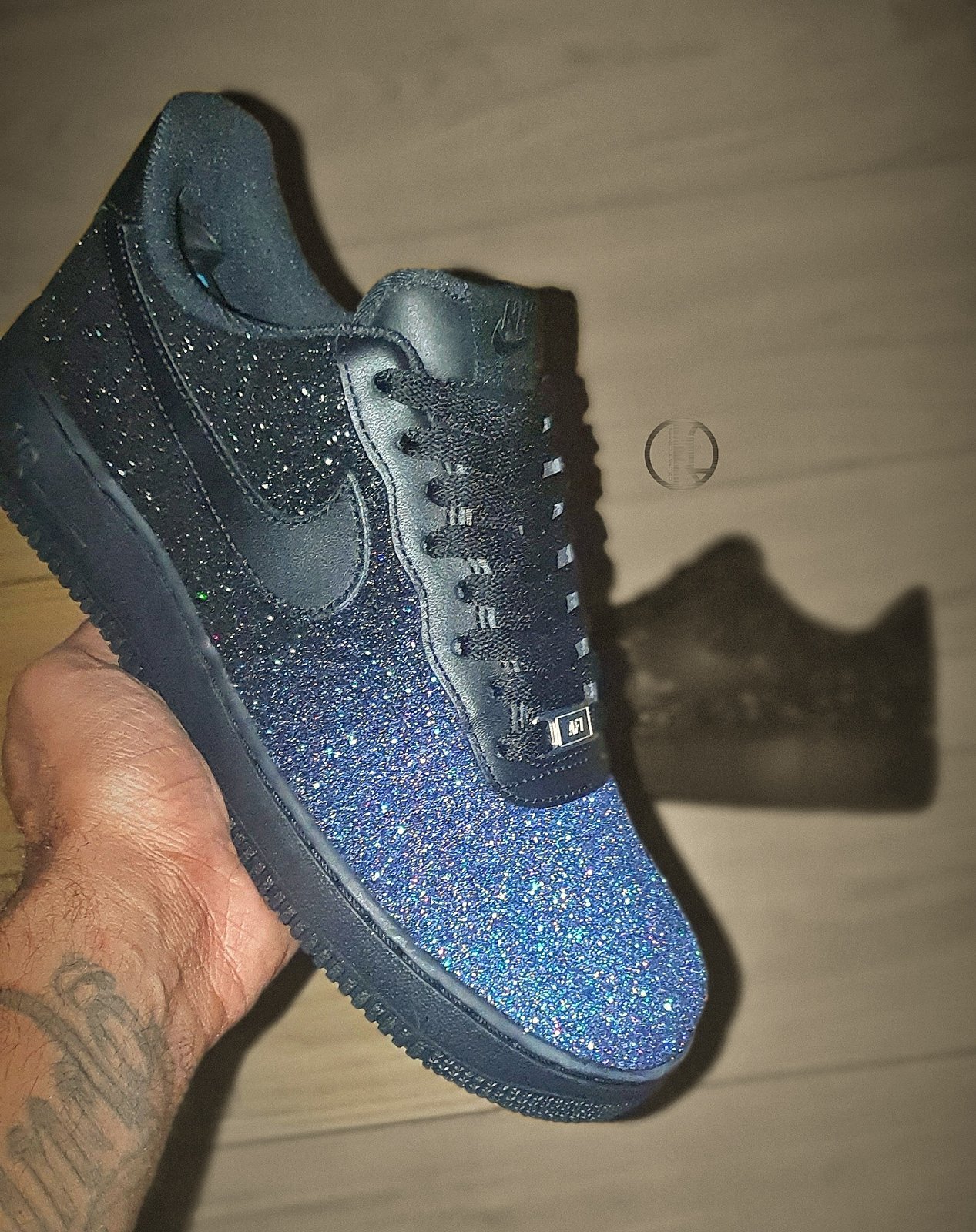 nike air force with glitter