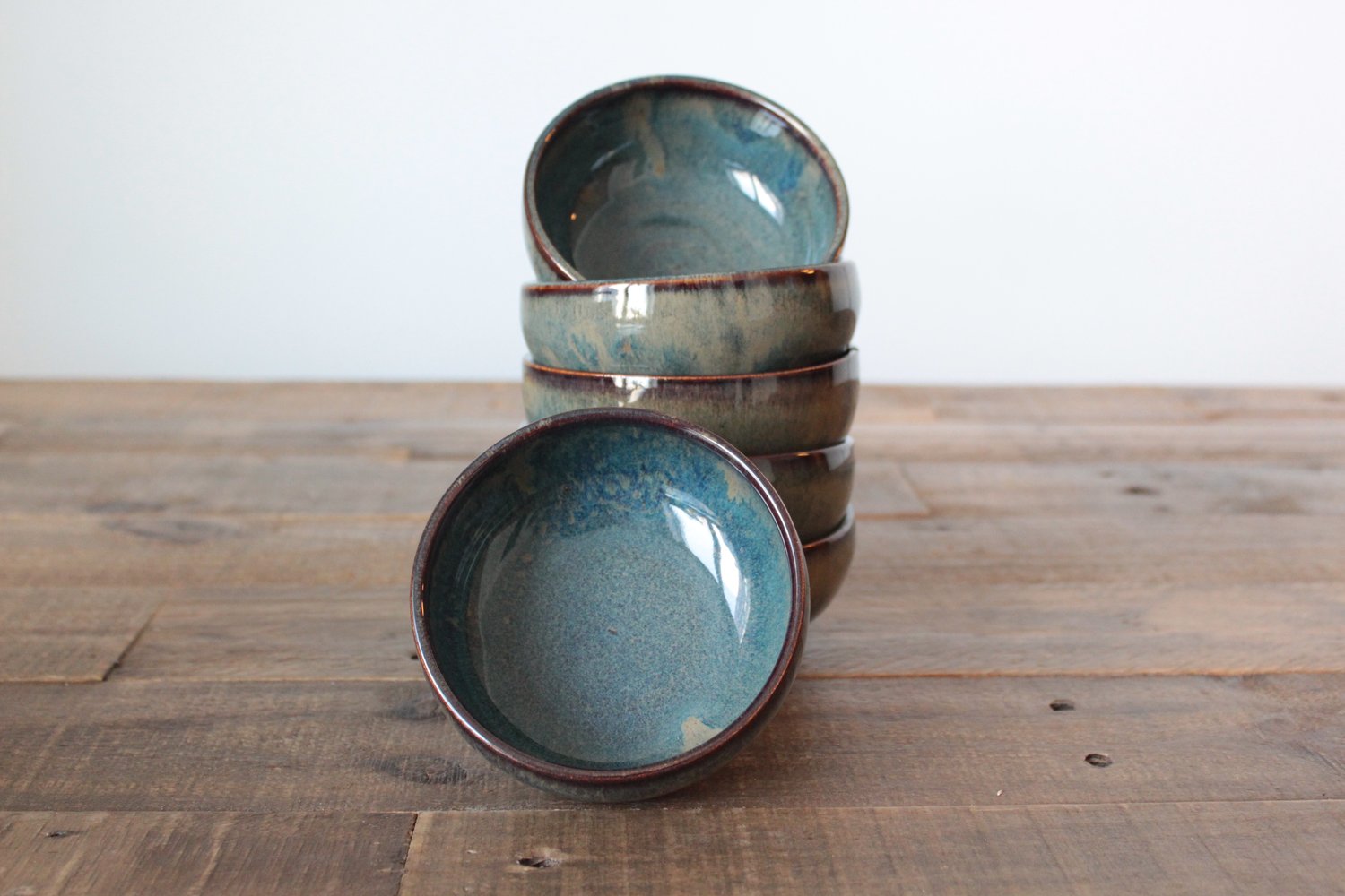 Image of Ice cream bowls in Rustic Blue