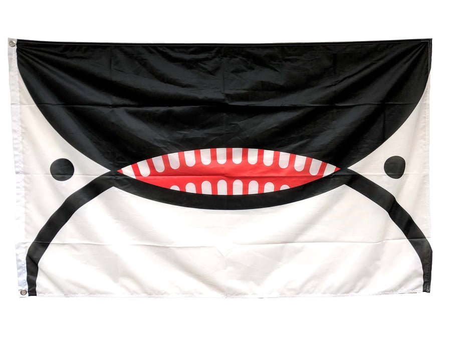 Image of Orca Face Flag of Seattle