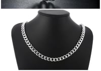 Image 4 of 925 Sterling Silver 10mm 20/22/24inches Exquisite Noble Gorgeous Charm Fashion For Men Women Chain W