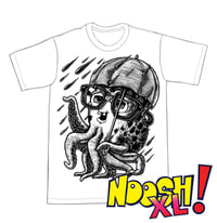 Image 1 of Happy in the Rain Octopus - Noosh! XL T-shirt **FREE SHIPPING**