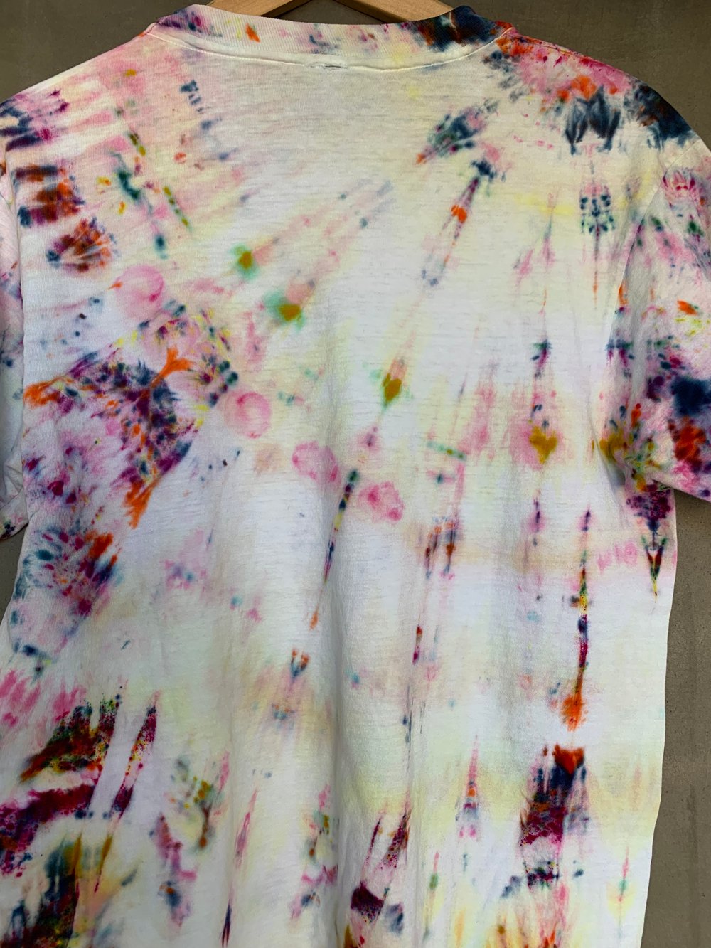 Image of rainbow tie dye vintage tee- medium 5