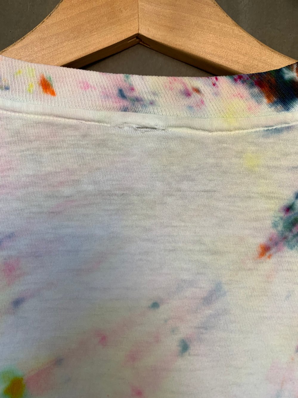 Image of rainbow tie dye vintage tee- medium 5