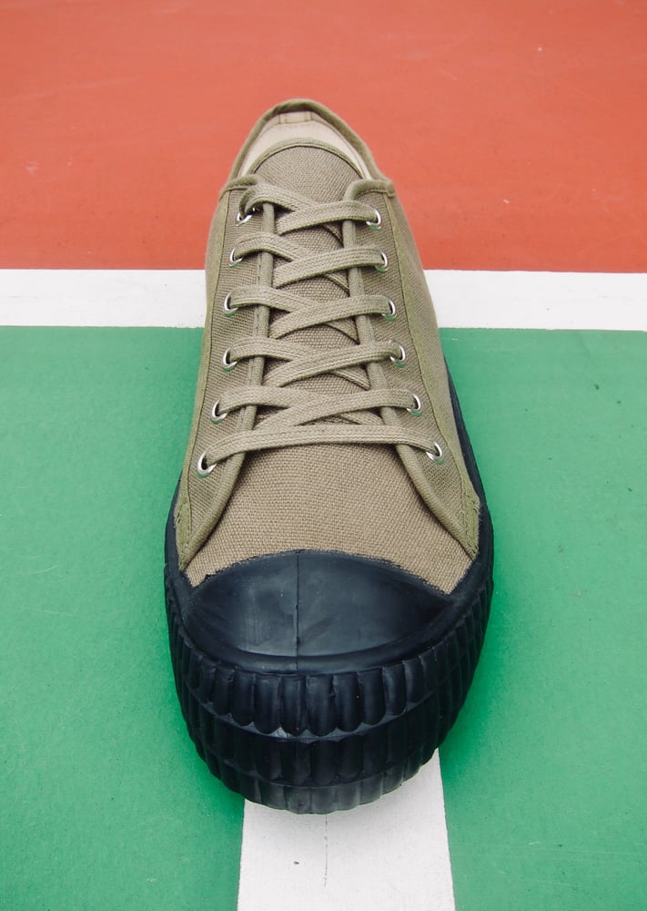 Image of ZDA heritage army trainer lo canvas sneaker shoes made in Slovakia 