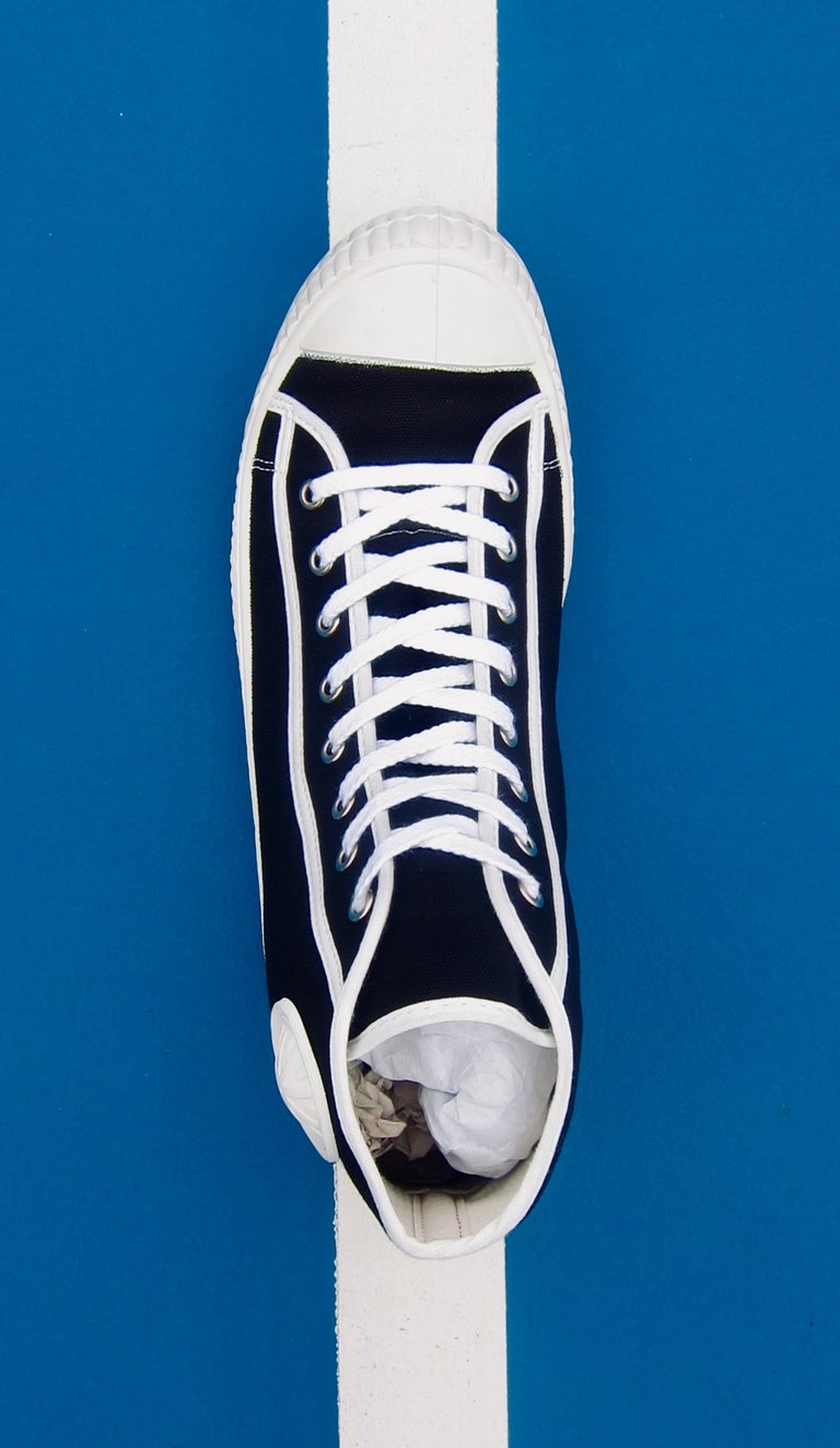 ZDA vintage trainer canvas hi sneaker shoes made in Slovakia Image 3
