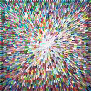 Image of Sanctus universum V - 101x101cm