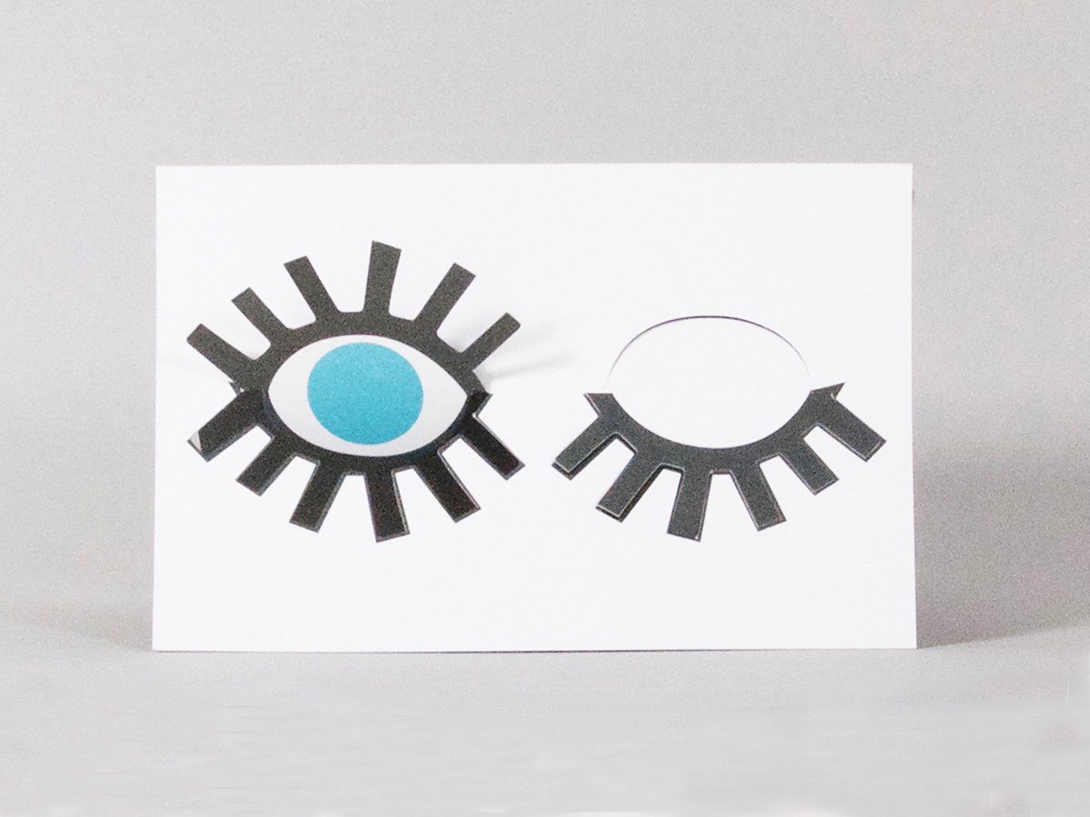 Image of 2x Blink Blink Eye Cards