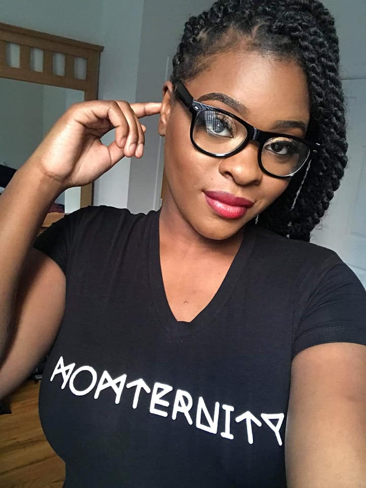 Image of Momternity Logo tee - Black with white
