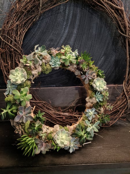 Image of The Fancy Succulent Wreath