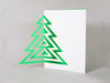  2x Striped Christmas Tree