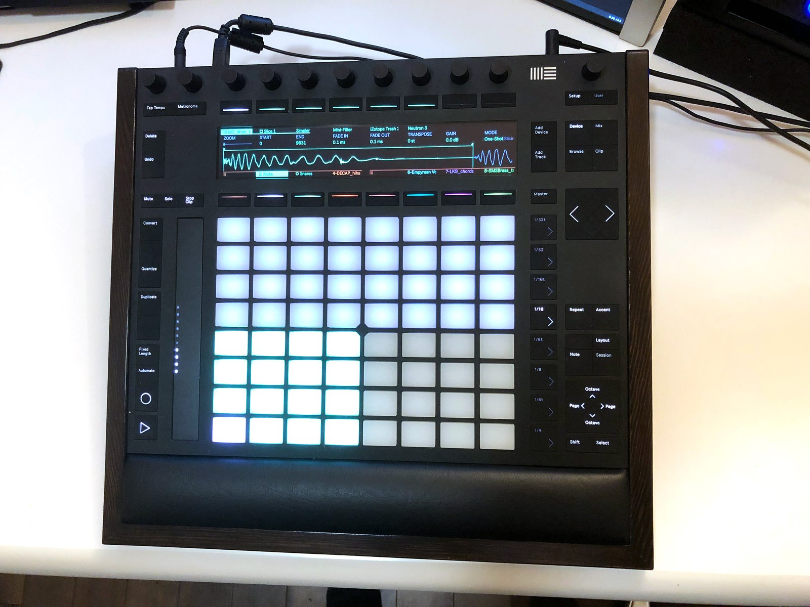 Ableton Push Stand w/ Hand Rest (for Push 1 or 2) / Art's Wood Designs