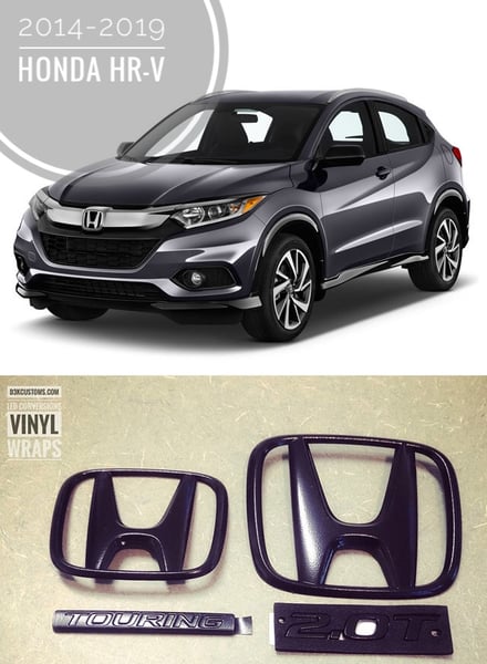 Image of 2014-2019+ Honda HR-V, front/Rear "H" BLACKOUT emblems