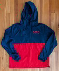 Image 1 of 603 windbreaker - red/navy