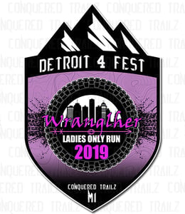 Image of Detroit 4 Fest: Wranglher Ladies Run 2019 - Event Badge