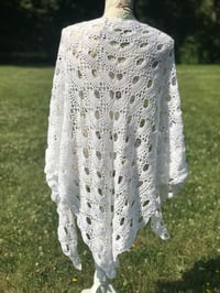Wedding Shawl~Bridal Shawl~ Event Wrap~ Lightweight Crochet Shawl~ Virus Shawl ~Womens Wrap