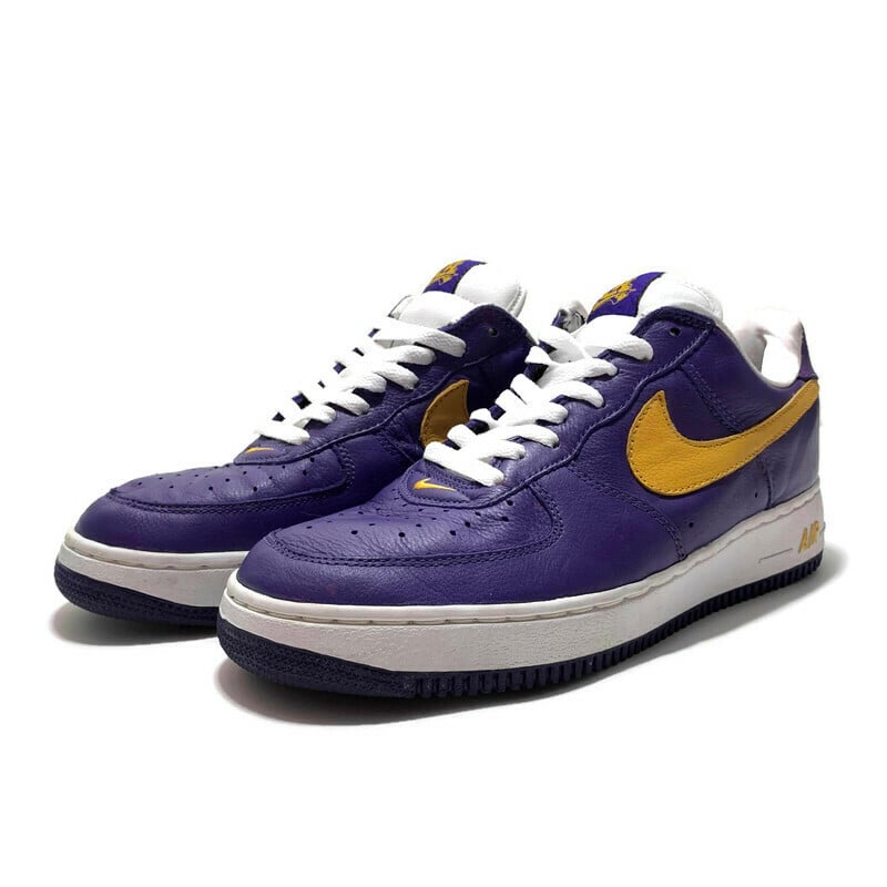 Image of Nike Air Force 1 2001 LA Deep Purple Gold Size 9 Men Shoes Vintage Co.jp