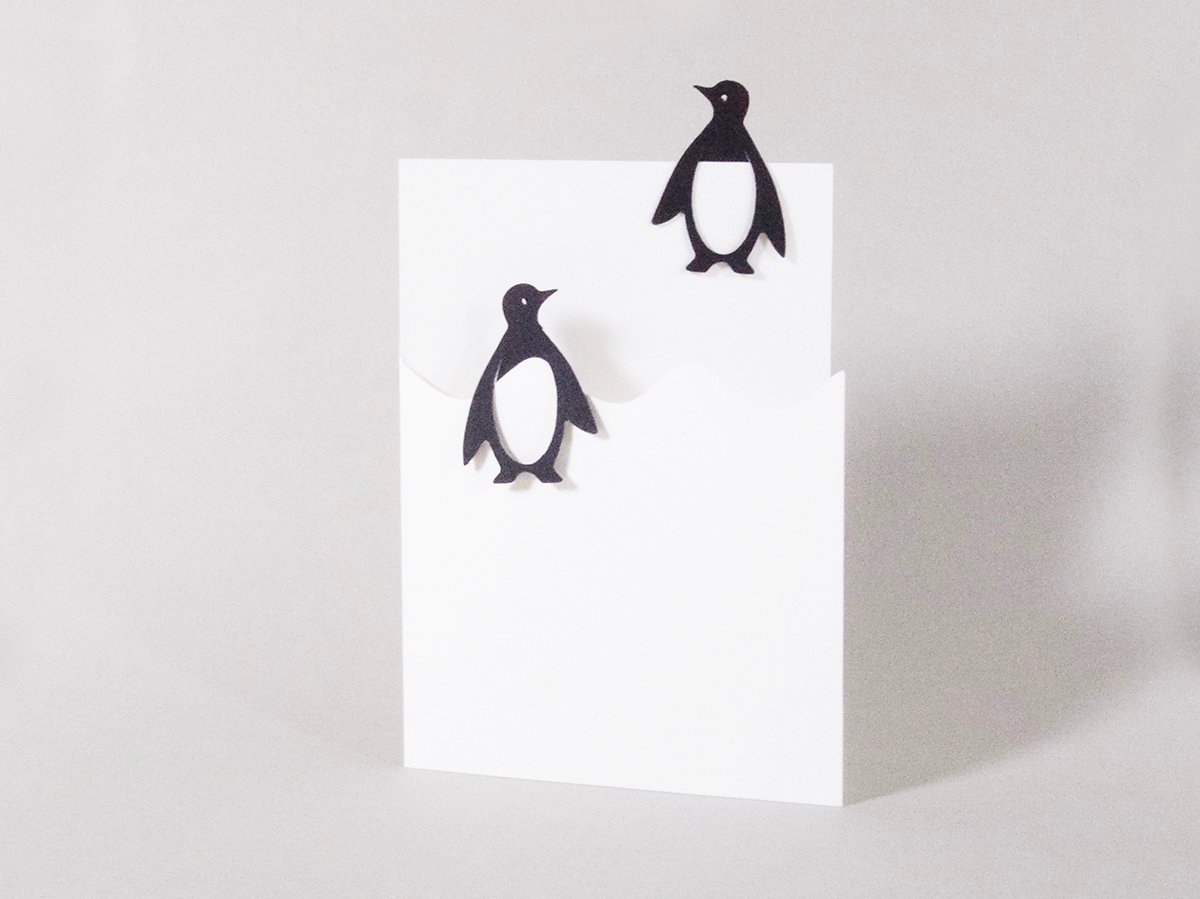 Image of 2 x Penguin Bookmarks Card