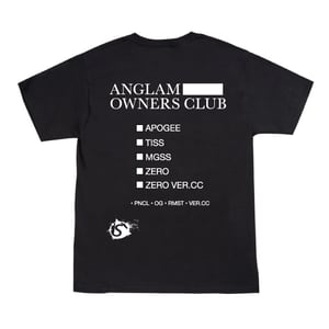 Image of ANGLAM OWNERS CLUB TEE (BLACK)