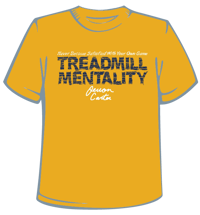 'Treadmill Mentality' Gold T-Shirt
