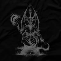 Image 2 of BAPHOMET I - EQUITANT 1992 (GREY PRINT - WOMEN'S RACERBACK TANK) 