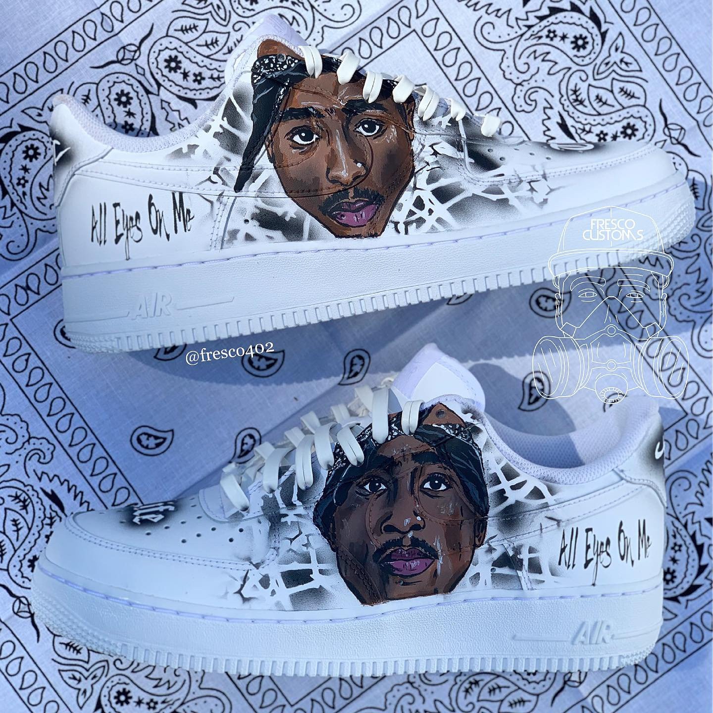 tupac custom shoes